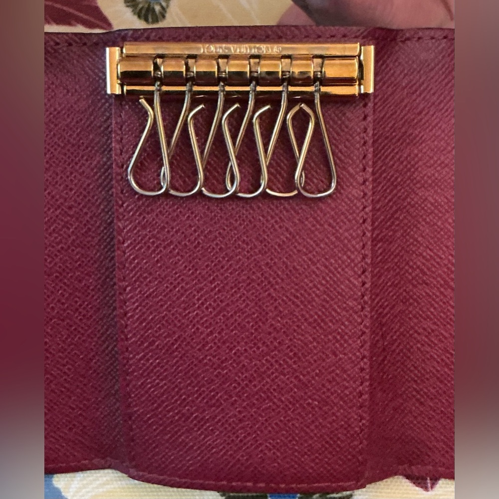 LV Luxury Brown Monogram Wallet Key Holder - Picture 4 of 8